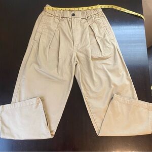 Tanoxi Tan Pleated Trousers